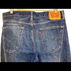 Levi’s 514 Denim Ripped Blue Jeans Men’s